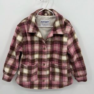 Old Navy girls plaid shacket